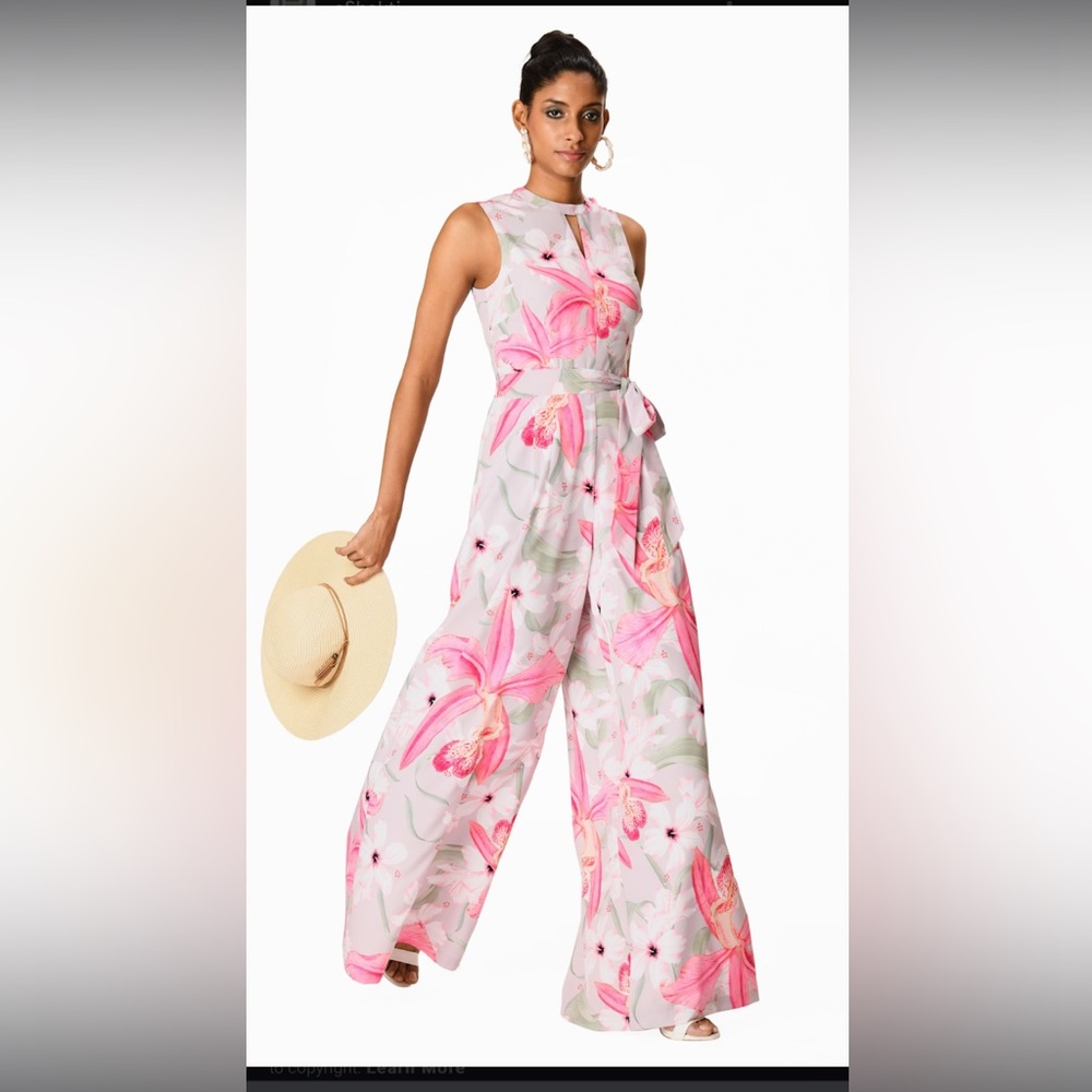 Wayward Fancies eShakti Floral Jumpsuit Size L 12